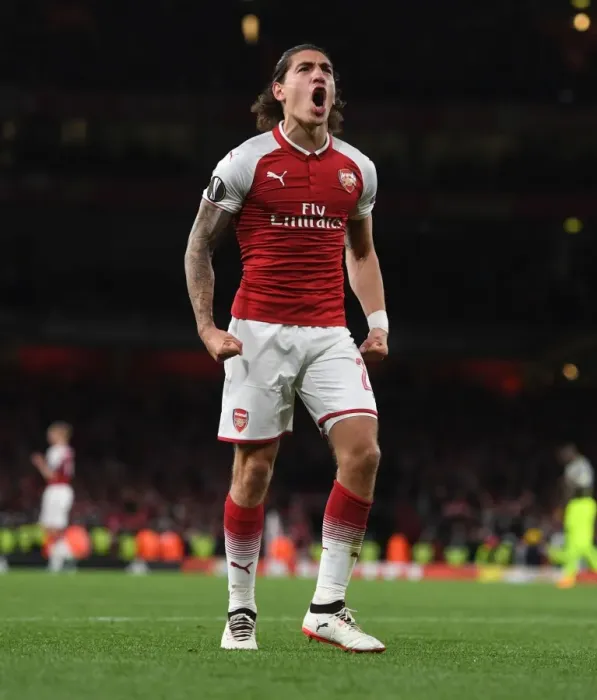 Framed Print : Hector Bellerin Scores the Decisive Goal: Arsenal's Europa League Victory over 1. FC Koeln (2017)