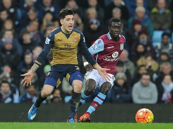 Hector Bellerin vs Idrissa Gana: Intense Battle in the Premier League Clash Between Aston Villa and Arsenal