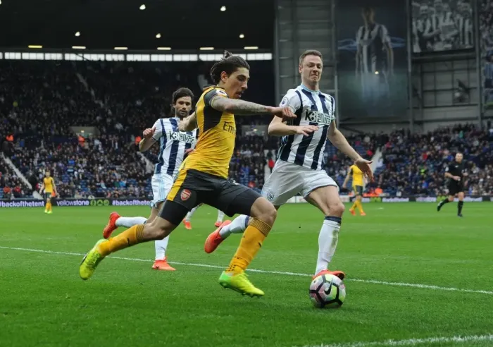 Framed Print : Hector Bellerin vs Jonny Evans: Intense Battle at The Hawthorns - West Bromwich Albion vs Arsenal, Premier League 2016-17 Framed Print : Hector Bellerin vs Jonny Evans: Intense Battle at The Hawthorns - West Bromwich Albion vs Arsenal, Premier League 2016-17