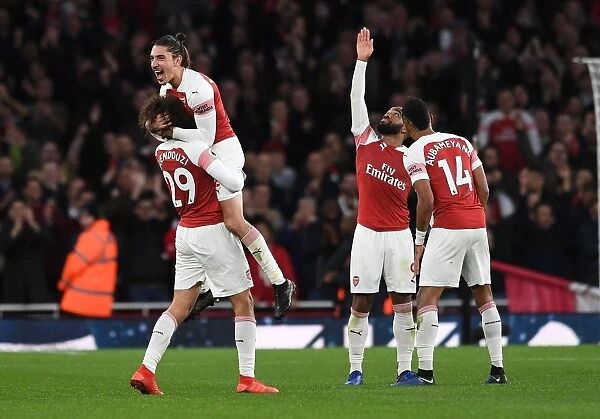 Hector Bellerin's Celebration: Arsenal's Victory Over Tottenham Hotspur (2018-19)
