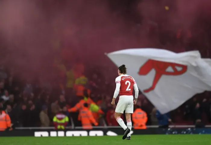 Framed Print : Hector Bellerin's Triumph: Arsenal's Third Goal vs. Tottenham Hotspur (2018-19)