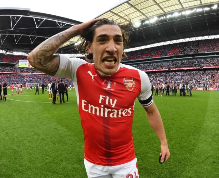 Framed Print : Hector Bellerin's Triumphant FA Cup Celebration: Arsenal vs. Chelsea, 2017 Framed Print : Hector Bellerin's Triumphant FA Cup Celebration: Arsenal vs. Chelsea, 2017