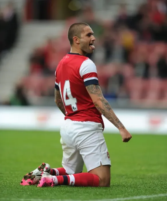 Framed Print : Henri Lansbury's Goal: Arsenal vs. Anderlecht, 2012 Pre-Season