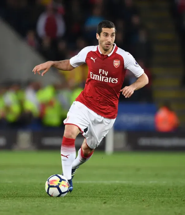 Framed Print : Henrikh Mkhitaryan: In Action for Arsenal Against Leicester City, Premier League 2017-18 Framed Print : Henrikh Mkhitaryan: In Action for Arsenal Against Leicester City, Premier League 2017-18