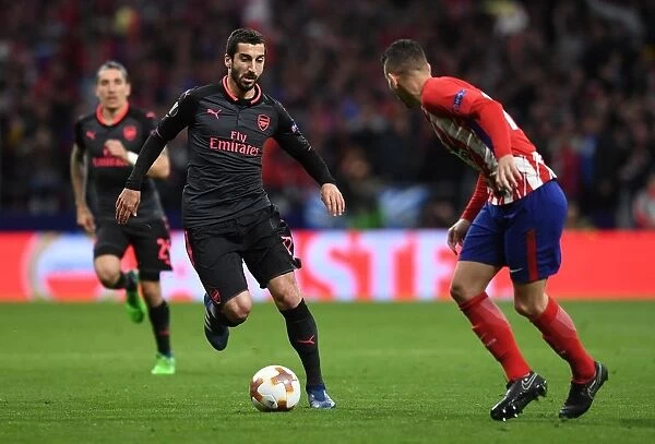 Henrikh Mkhitaryan in Action: Arsenal vs Atletico Madrid, UEFA Europa League Semi-Final