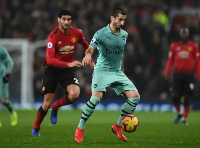 Framed Print : Henrikh Mkhitaryan in Action: Manchester United vs. Arsenal, Premier League 2018-19 Framed Print : Henrikh Mkhitaryan in Action: Manchester United vs. Arsenal, Premier League 2018-19