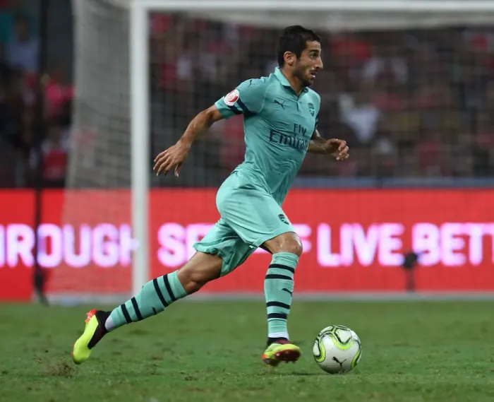 Framed Print : Henrikh Mkhitaryan's Standout Performance: Arsenal Outshines Paris Saint-Germain in 2018 International Champions Cup (Singapore)