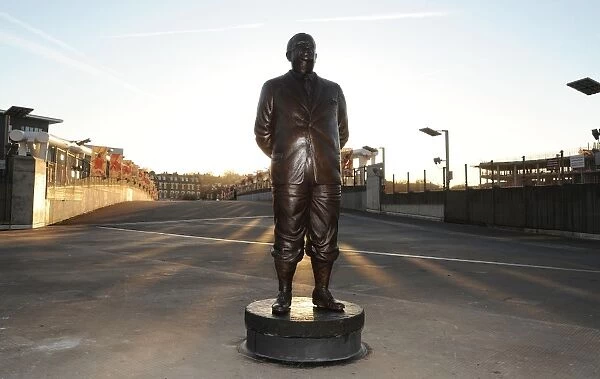 Herbert Chapman's Statue at Arsenal's Emirates Stadium: Arsenal vs. Everton (2011-12)