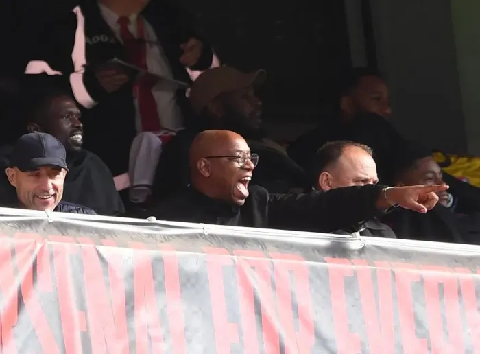 Framed Print : Ian Wright at Arsenal's Emirates Stadium: Arsenal FC vs AFC Bournemouth, Premier League 2019-20