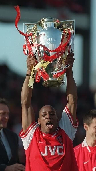 Ian Wright Celebrates Arsenal's Premier League Victory, May 1998