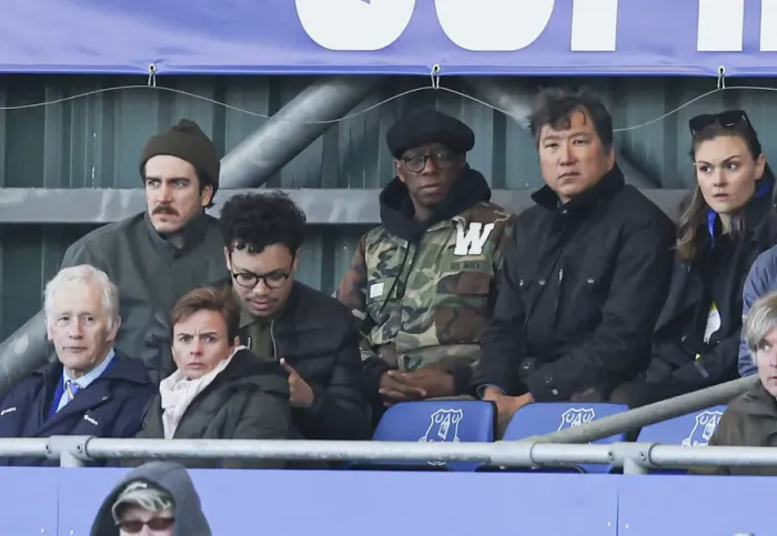 Framed Print : Ian Wright Watches Arsenal Women Take on Everton Women in FA WSL Showdown