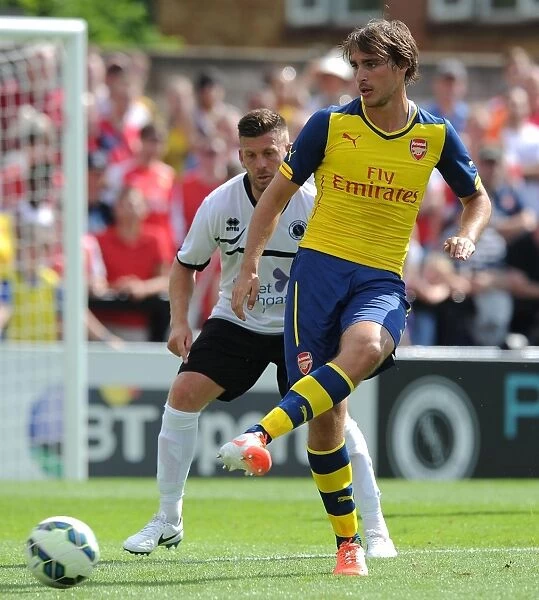 Ignasi Miquel in Action: Arsenal's Pre-Season Clash at Borehamwood
