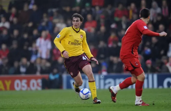 Framed Print : Ignasi Miquel (Arsenal). Leyton Orient 1: 1 Arsenal. FA Cup 5th Round. Matchroom Stadium