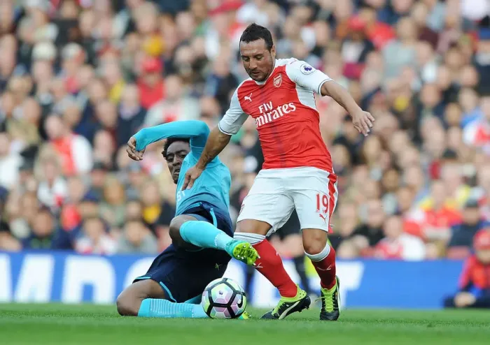 Framed Print : Intense Battle: Cazorla vs. Fer - Arsenal vs. Swansea City (2016-17) Framed Print : Intense Battle: Cazorla vs. Fer - Arsenal vs. Swansea City (2016-17)
