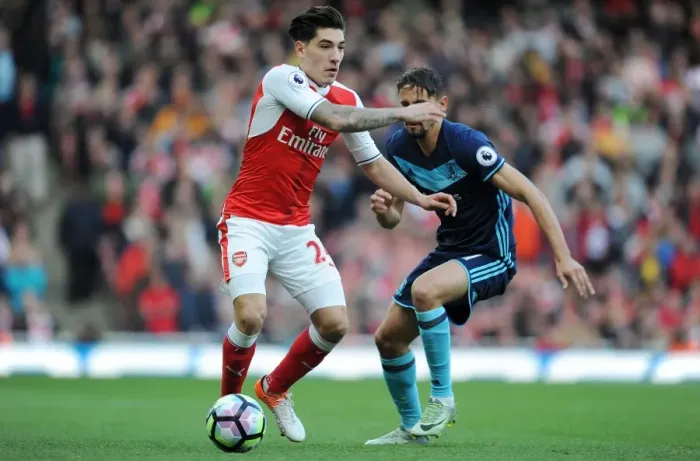 Framed Print : Intense Battle: Hector Bellerin vs Gaston Ramirez - Arsenal vs Middlesbrough, 2016-17 Premier League Framed Print : Intense Battle: Hector Bellerin vs Gaston Ramirez - Arsenal vs Middlesbrough, 2016-17 Premier League