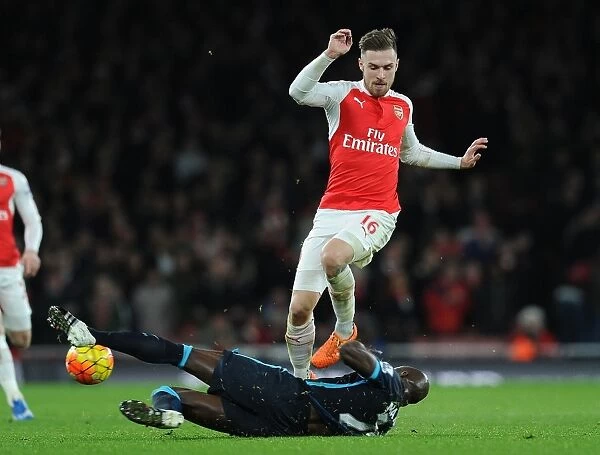 Intense Battle: Ramsey vs Mangala - Arsenal vs Manchester City (2015-16)