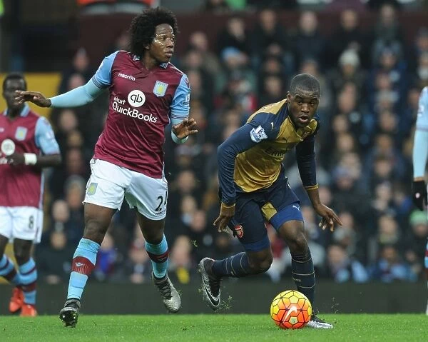 Intense Clash: Campbell vs Sanchez, Aston Villa vs Arsenal, Premier League 2015-16