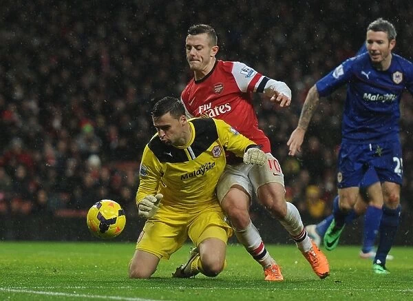 Intense Clash: Wilshere vs. Marshall - Arsenal's Premier League Battle