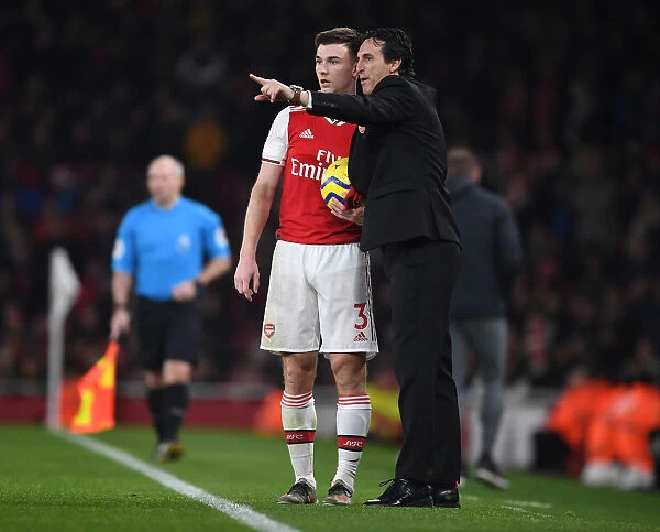 Intense Conversation: Emery and Tierney Focused During Arsenal's Battle Against Southampton, 2019