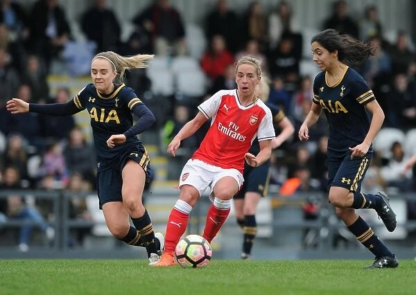 Intense FA Cup Clash: Nobbs vs. Green and Vio - Arsenal Ladies vs. Tottenham Hotspur Ladies: A Battle of Skills and Determination
