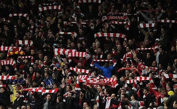 The Intense FA Cup Rivalry: Passionate Arsenal Fans at Emirates Stadium During Arsenal vs. Tottenham