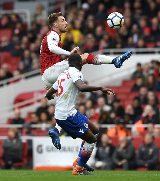 Intense Face-Off: Ramsey vs. Martin Indi - Arsenal vs. Stoke Premier League Clash