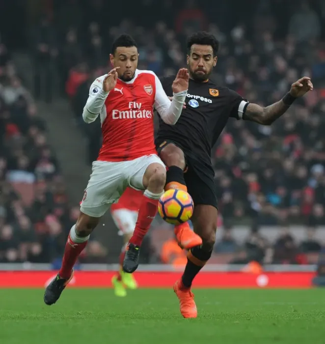 Framed Print : Intense Midfield Showdown: Coquelin vs Huddlestone, Arsenal vs Hull City, Premier League 2016-17 Framed Print : Intense Midfield Showdown: Coquelin vs Huddlestone, Arsenal vs Hull City, Premier League 2016-17