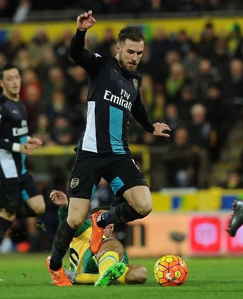 Intense Moment: Ramsey Tripped by Neil in Norwich City vs. Arsenal (2015-16)