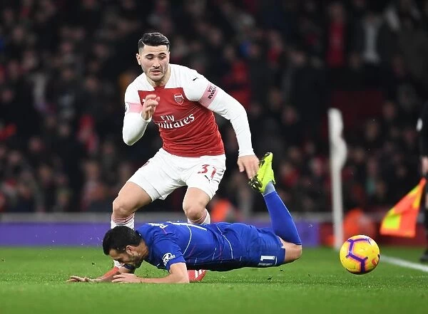 Intense Rivalry: Arsenal vs. Chelsea Clash - Kolasinac vs. Pedro's Battle in the Premier League