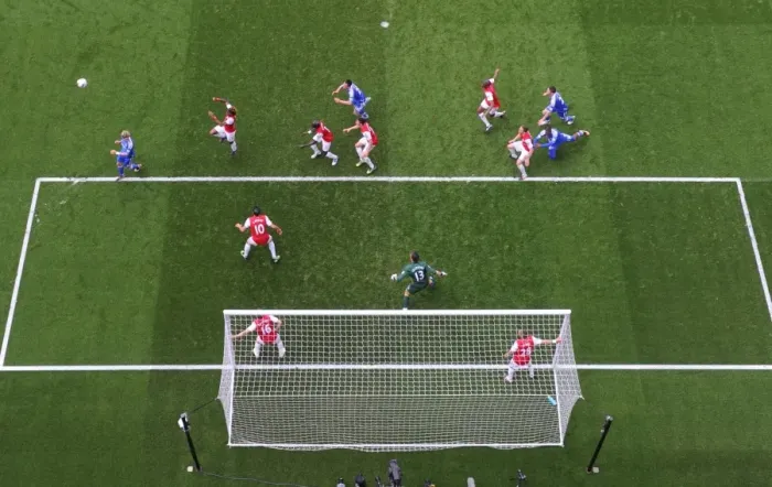 Framed Print : Intense Rivalry: Arsenal vs. Chelsea Penalty Showdown, Premier League 2011-12