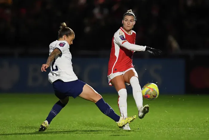 Framed Print : Intense Rivalry: Arsenal vs. Tottenham Women's Clash in FA WSL Cup at Meadow Park Framed Print : Intense Rivalry: Arsenal vs. Tottenham Women's Clash in FA WSL Cup at Meadow Park