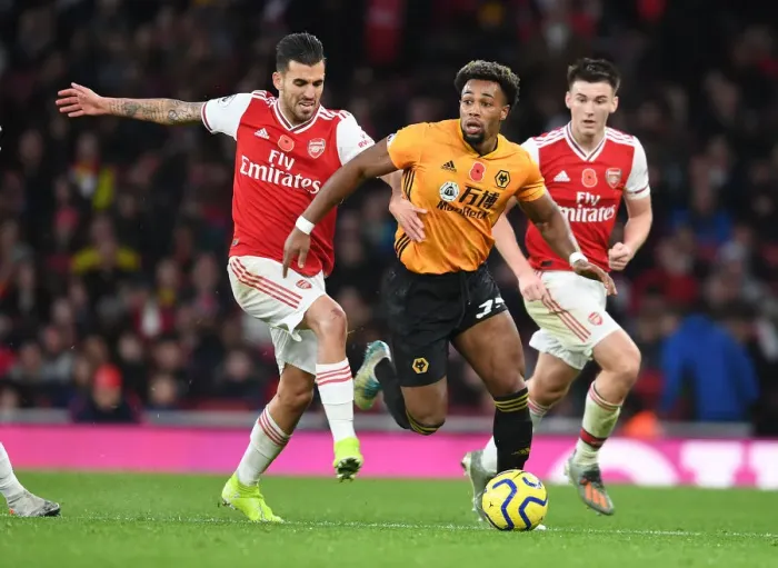 Framed Print : Intense Rivalry: Arsenal vs. Wolverhampton Wanderers at Emirates Stadium (Premier League 2019-20)