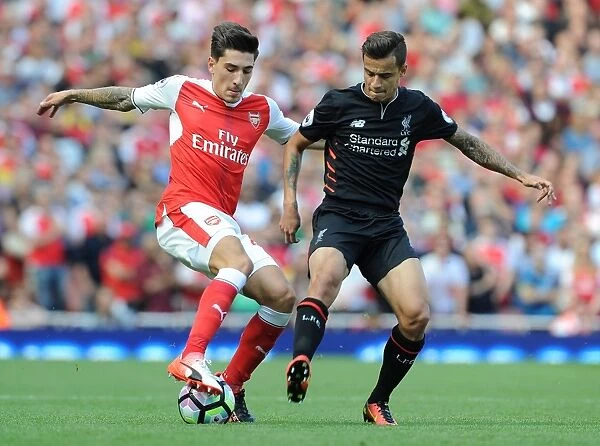 Intense Rivalry: Bellerin vs. Coutinho Clash at the Emirates
