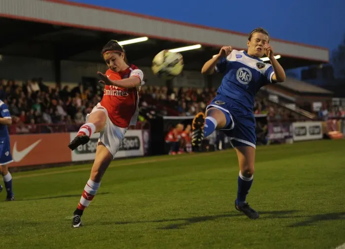 Framed Print : Intense Rivalry: Carla Humphrey vs. Hayley Ladd Battle in Arsenal vs. Bristol Academy WSL Match Framed Print : Intense Rivalry: Carla Humphrey vs. Hayley Ladd Battle in Arsenal vs. Bristol Academy WSL Match