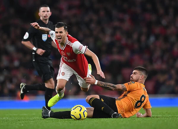 Intense Rivalry: Ceballos vs. Neves Battle in Arsenal vs. Wolverhampton Premier League Clash