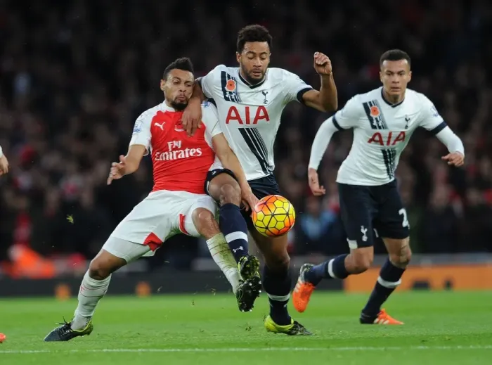 Framed Print : Intense Rivalry: Coquelin vs. Dembele Battle at Emirates (2015-16)