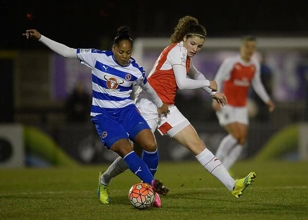 Intense Rivalry: Dominique Janssen vs. Jade Boho-Sayo in Arsenal Ladies FC vs. Reading FC Women's WSL Match