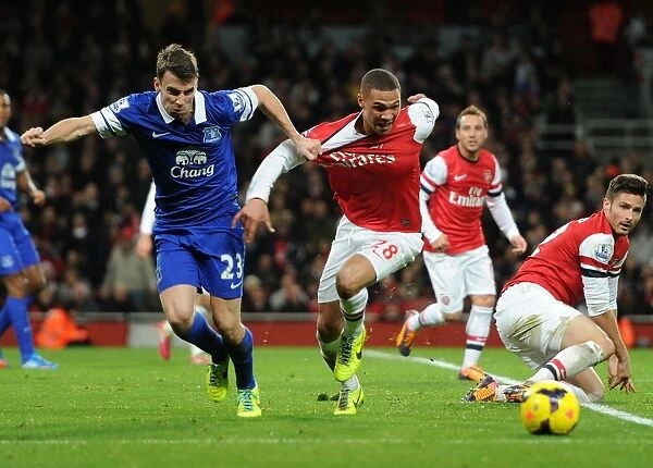 Intense Rivalry: Gibbs vs. Coleman in Arsenal v Everton Premier League Clash