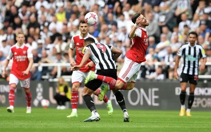 Framed Print : Intense Rivalry: Jorginho vs. Wilson - Battle at St. James Park: Newcastle United vs. Arsenal FC (2022-23) Framed Print : Intense Rivalry: Jorginho vs. Wilson - Battle at St. James Park: Newcastle United vs. Arsenal FC (2022-23)