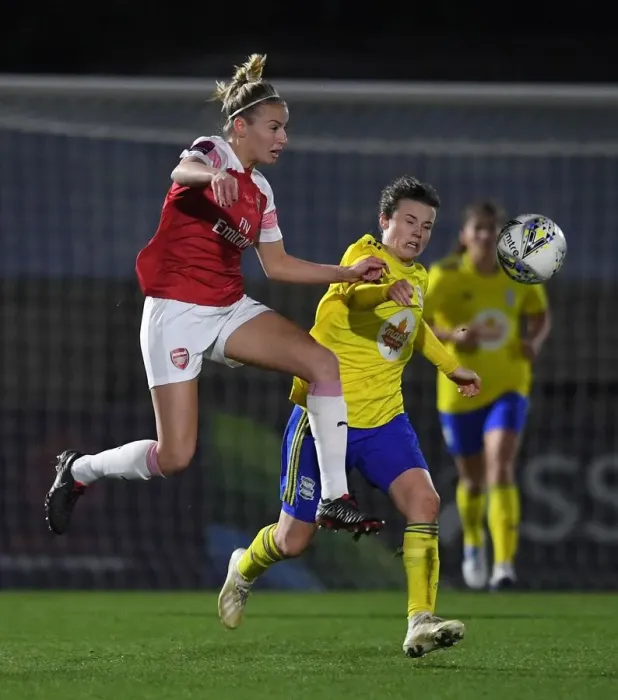 Framed Print : Intense Rivalry: Leah Williamson vs. Hayley Ladd - Arsenal Women vs. Birmingham City Women FA WSL Continental Tyres Cup Match Framed Print : Intense Rivalry: Leah Williamson vs. Hayley Ladd - Arsenal Women vs. Birmingham City Women FA WSL Continental Tyres Cup Match