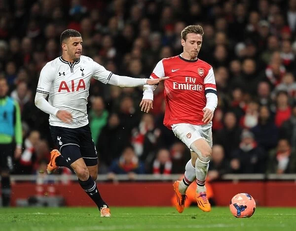 Intense Rivalry: Monreal vs. Walker in the Arsenal v Tottenham FA Cup Clash