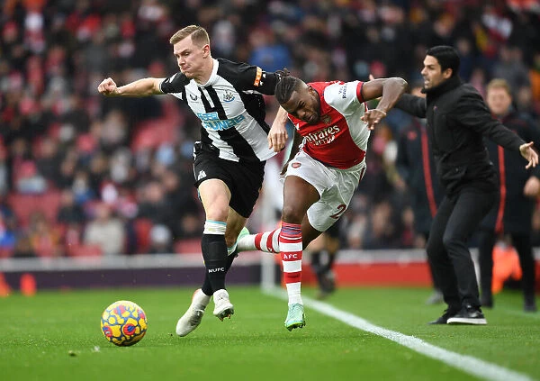 Intense Rivalry: Nuno Tavares vs Emil Krafth Foul Incident - Arsenal vs Newcastle (2021-22)