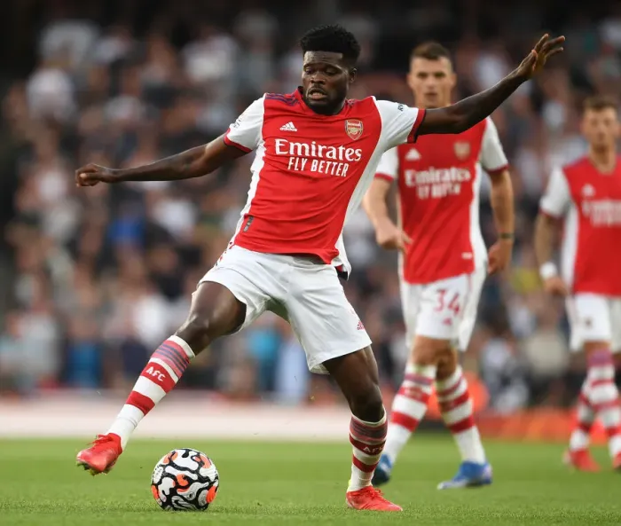 Framed Print : Intense Rivalry: Partey Fouls and Dramatic Moments in Arsenal vs. Tottenham Clash