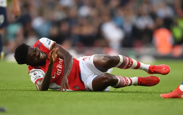Framed Print : Intense Rivalry: Partey Fouls Highlight Arsenal vs. Tottenham Clash in Premier League