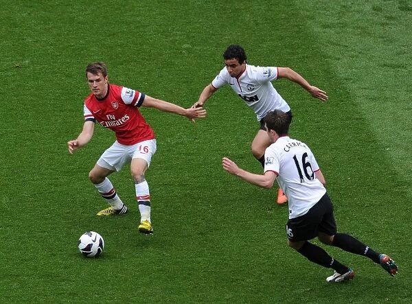 Intense Rivalry: Ramsey Under Pressure - Arsenal vs Manchester United (2012-13): Ramsey vs Rafael & Carrick