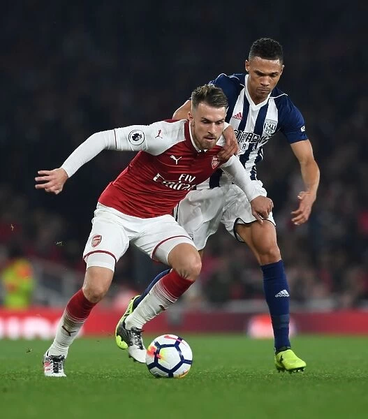 Intense Rivalry: Ramsey vs. Gibbs Clash at Arsenal vs. West Bromwich Albion (2017-18)