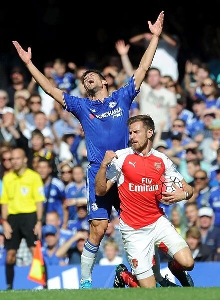 Intense Rivalry: Ramsey vs. Oscar Clash in Chelsea vs. Arsenal Premier League (2015-16)