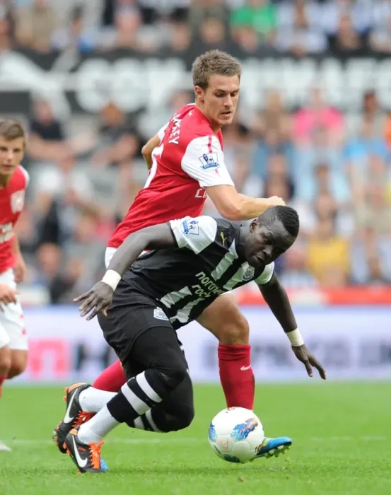 Framed Print : Intense Rivalry: Ramsey vs. Tiote Battle at St. James Park (2011-12) Framed Print : Intense Rivalry: Ramsey vs. Tiote Battle at St. James Park (2011-12)