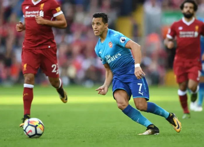 Framed Print : Intense Rivalry: Sanchez vs. Liverpool in the Premier League 2017-18 Framed Print : Intense Rivalry: Sanchez vs. Liverpool in the Premier League 2017-18