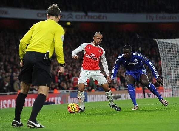 Intense Rivalry: Theo Walcott vs. Kurt Zouma in Arsenal vs. Chelsea Clash